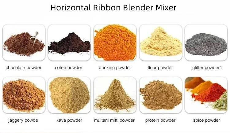 horizontal ribbon mixer machine application